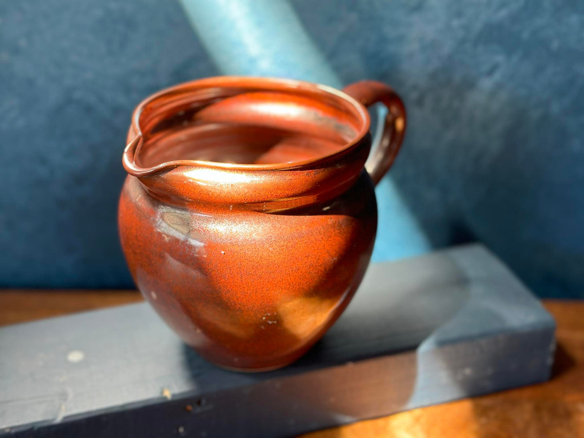 Burnt Orange Jug Sai Pottery
