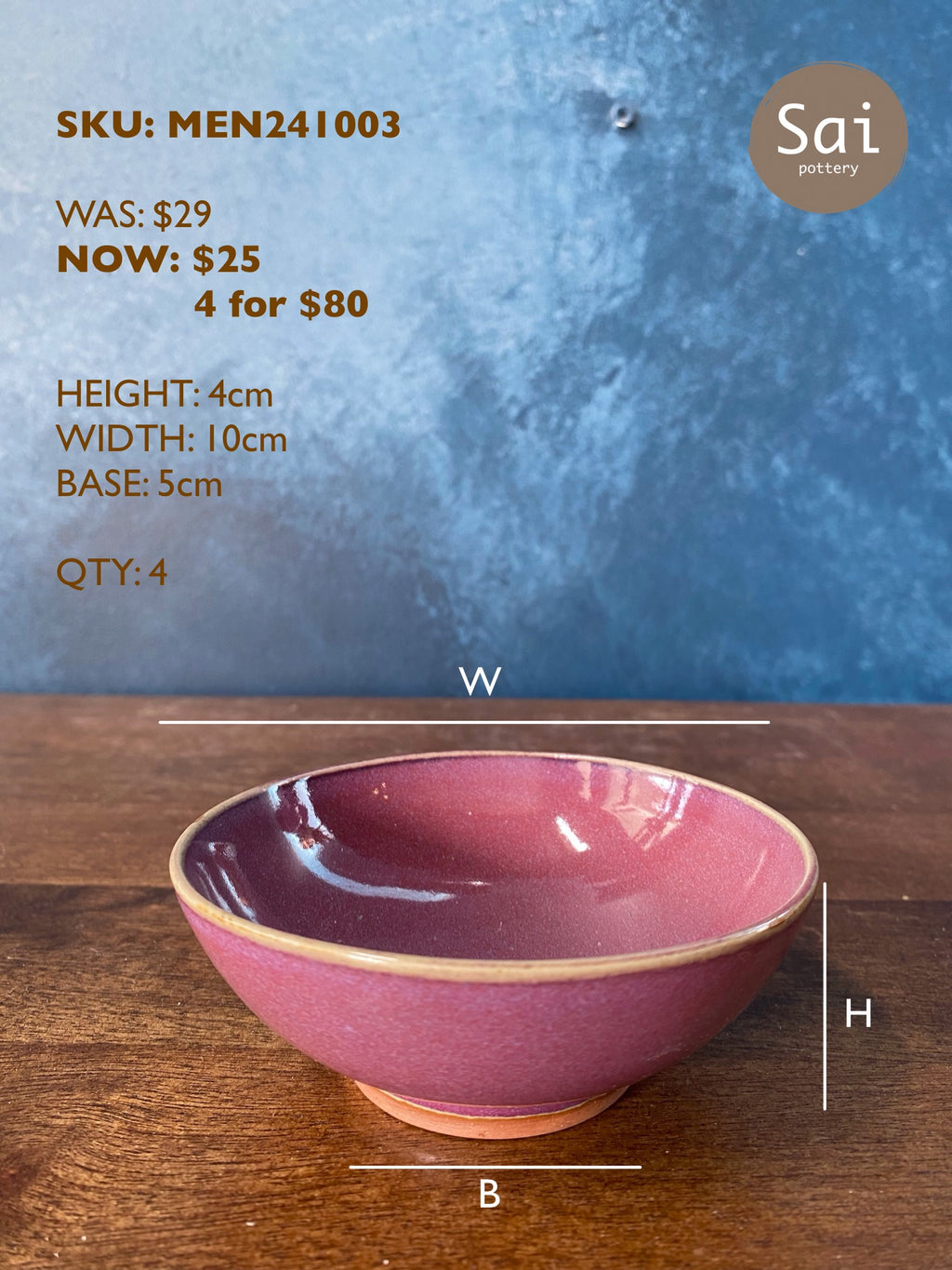 Kinyo Glazed Bowl-Small 10cm
