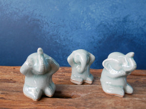 Three Wise Elephants Set
