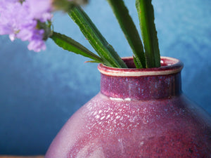 Copper Red Plum Vase - I