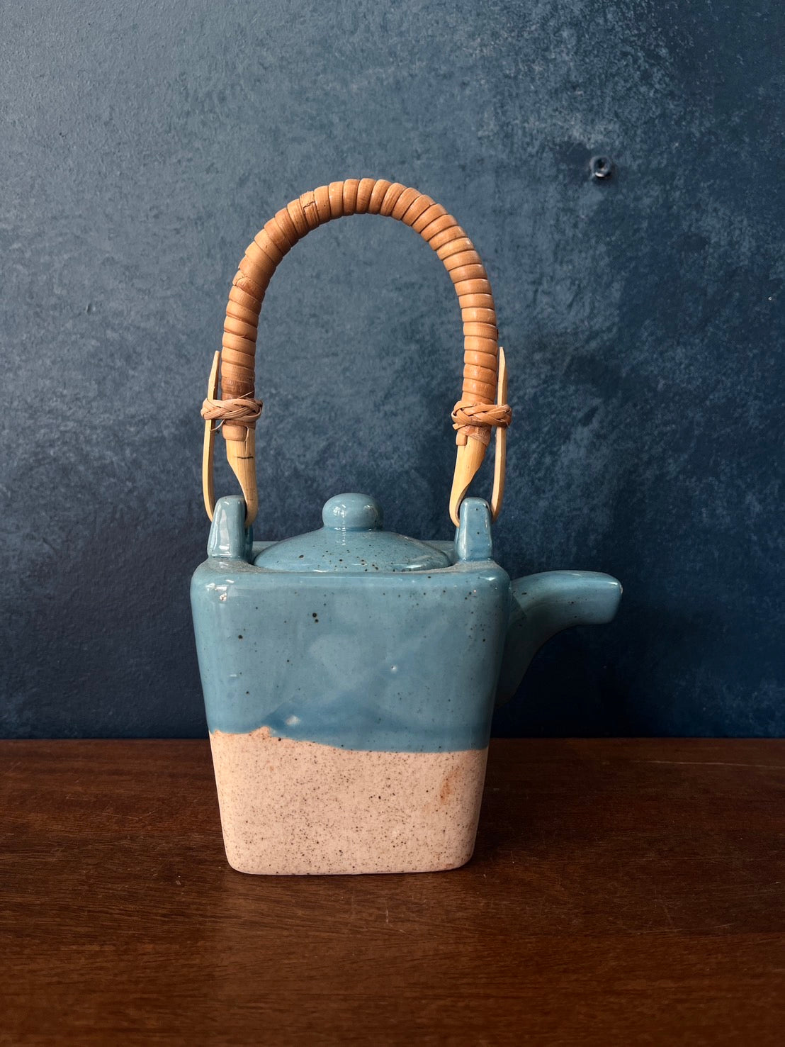 Tea Pot - Blue Soda Bamboo Handle