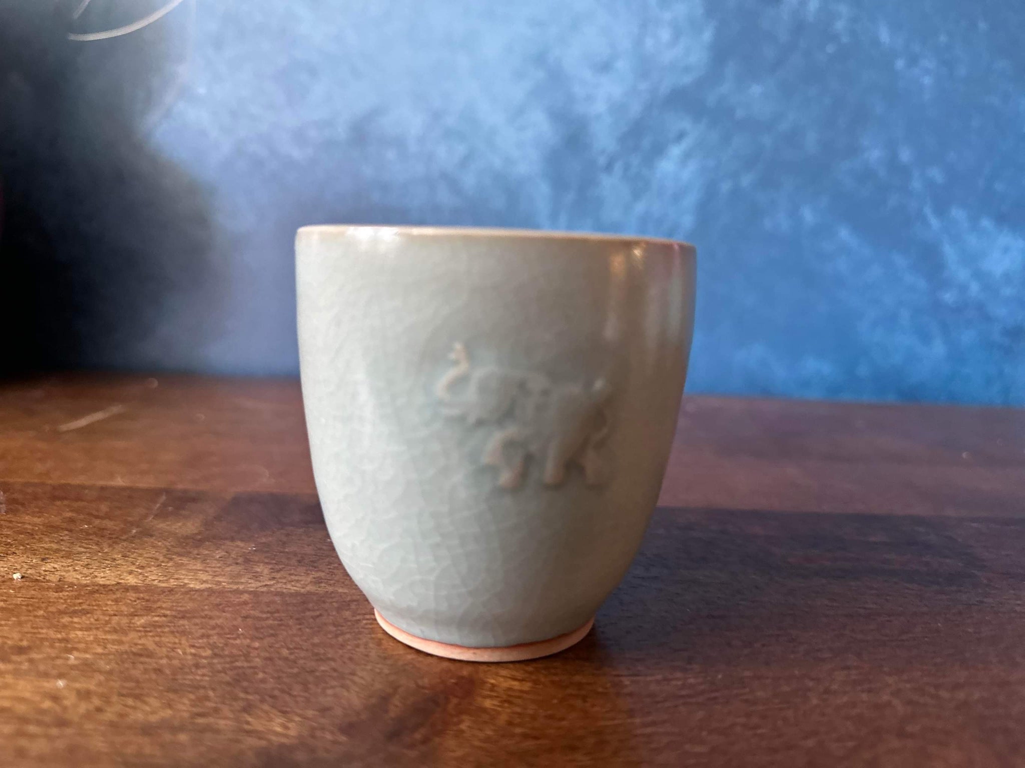 Walking Elephant  Celadon Cup