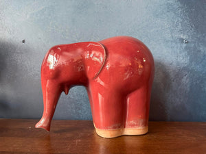 Peaceful Elephant - Copper Red