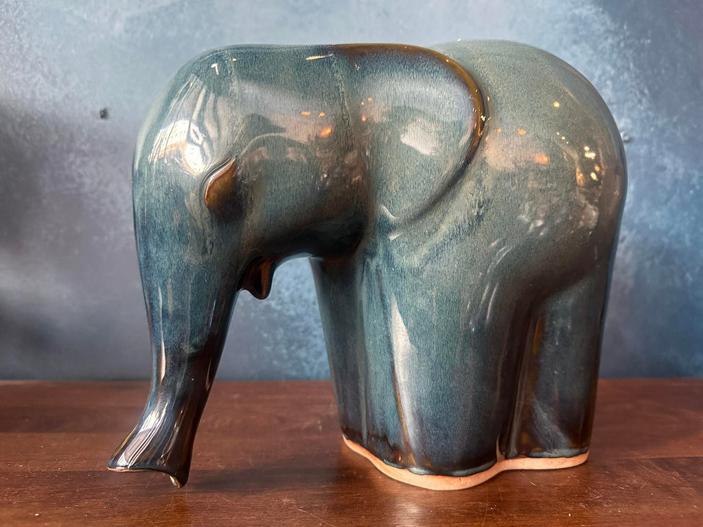Peaceful Elephant - Deep Blue