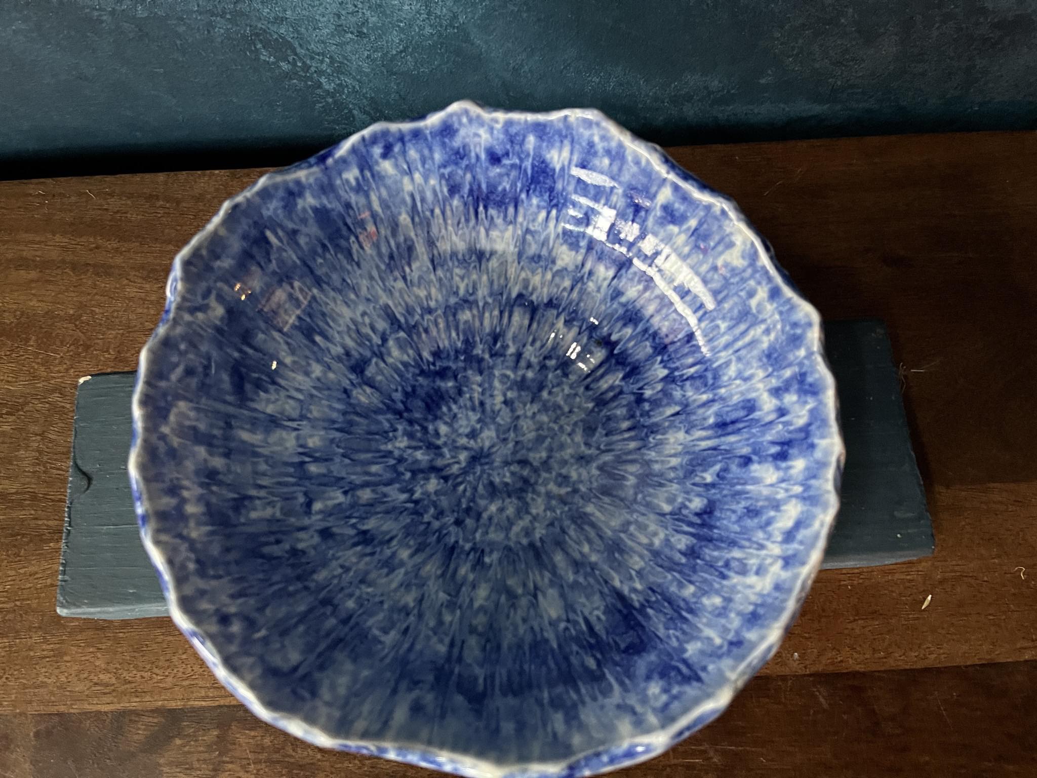 Blue Coral Freeform Bowl