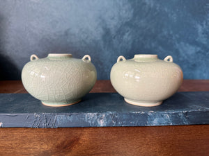 Green celadon  Vintage Vase