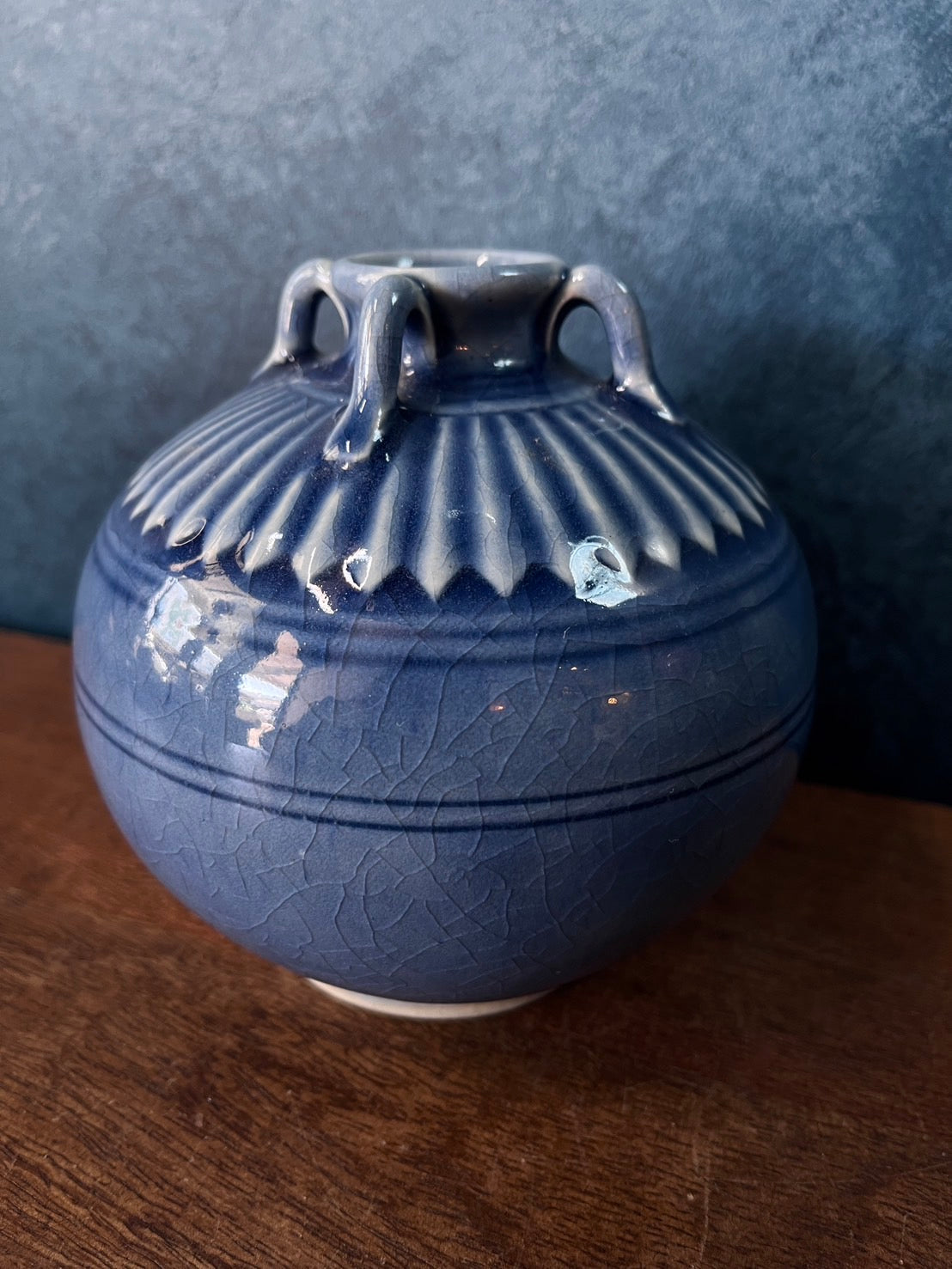 Reproduction Vase-Blue Celadon no.2