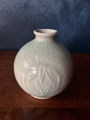 Elegant Green Celadon Vase no.10