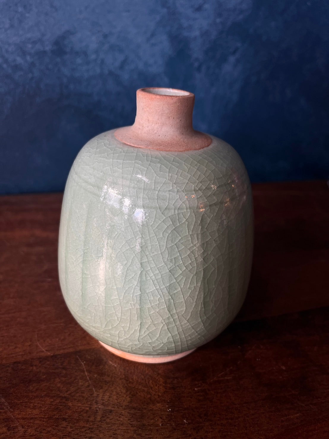 Elegant Green Celadon Vase no.5