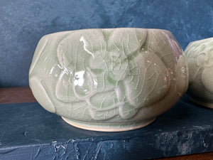 Celadon Orchid Bowl
