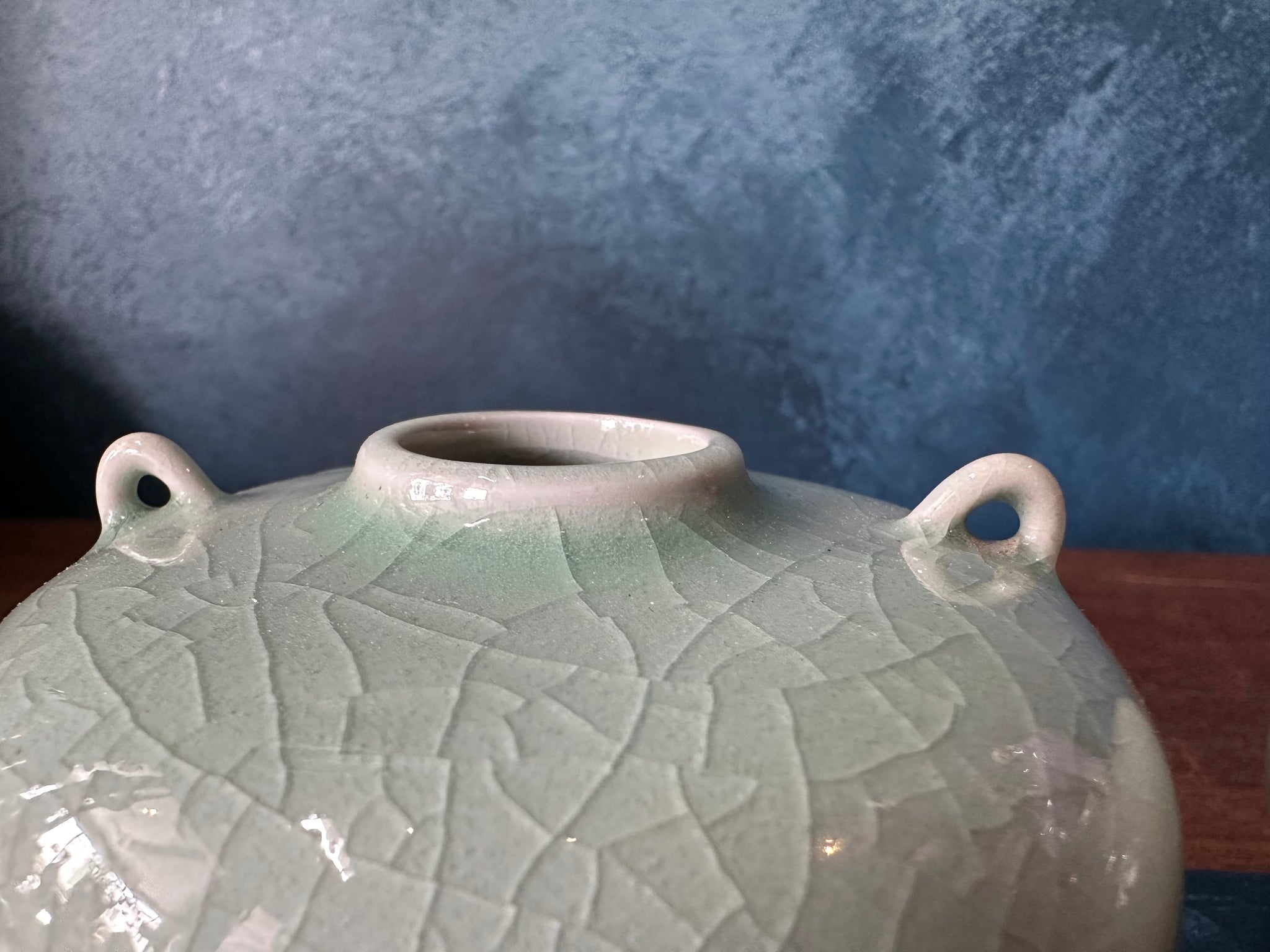 Green celadon  Vintage Vase