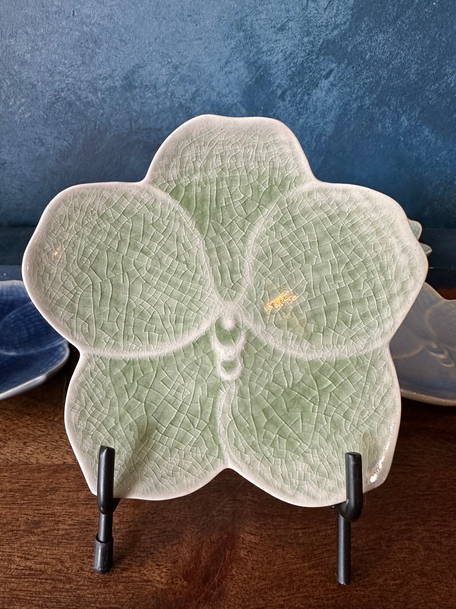 Orchids Side Plate, Handmade