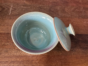 Celadon Ceramic Bowl with lid