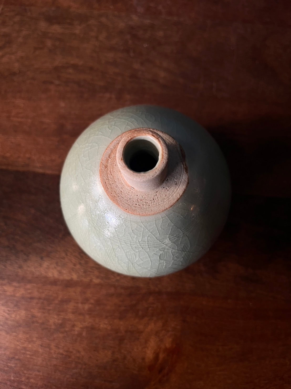 Elegant Green Celadon Vase no.7