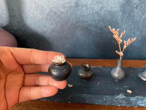 Handmade Miniature Vase(1J-8J) Navy blue