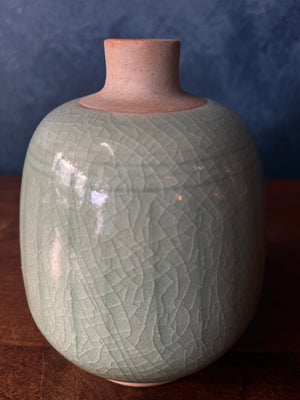Elegant Green Celadon Vase no.5