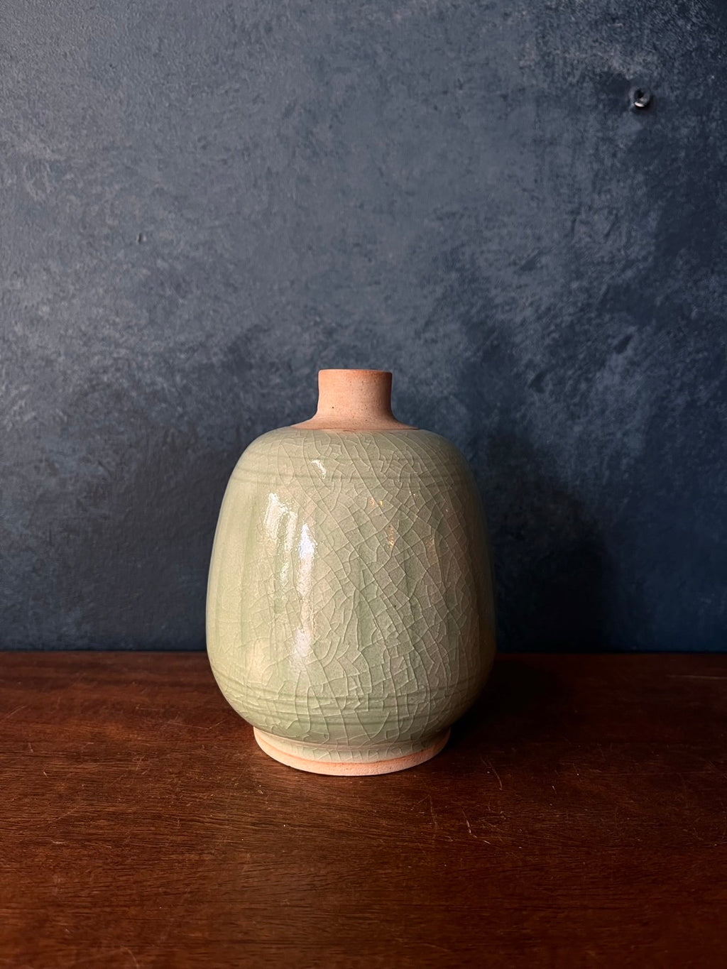 Elegant Green Celadon Vase no.5