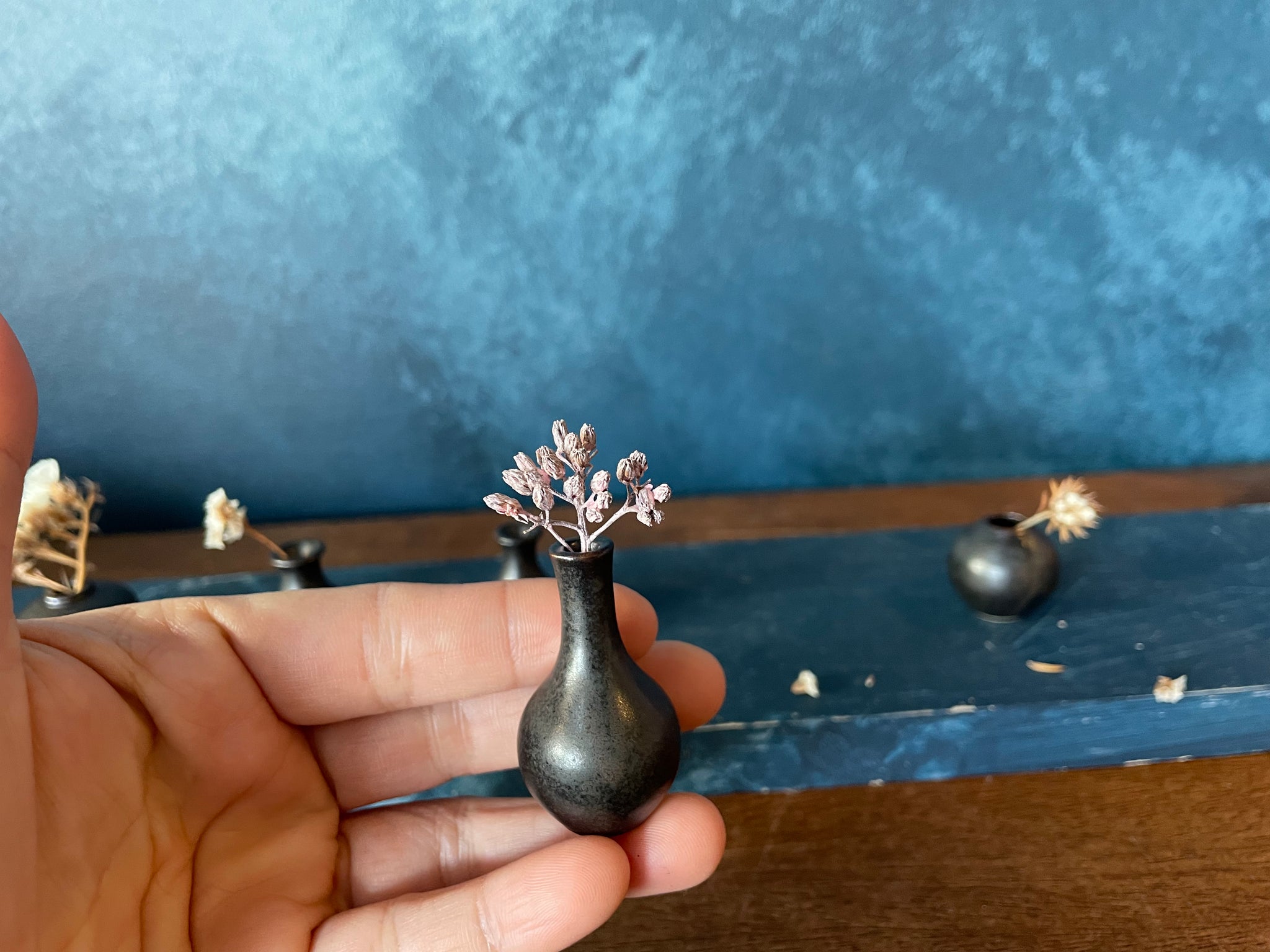Handmade Miniature Vase (1E-5E) Charcoal