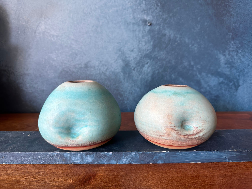 Turquoise Vase | Earthy Details | Matte