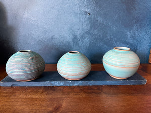 Turquoise Sky Rough Vase - [Various sizes]