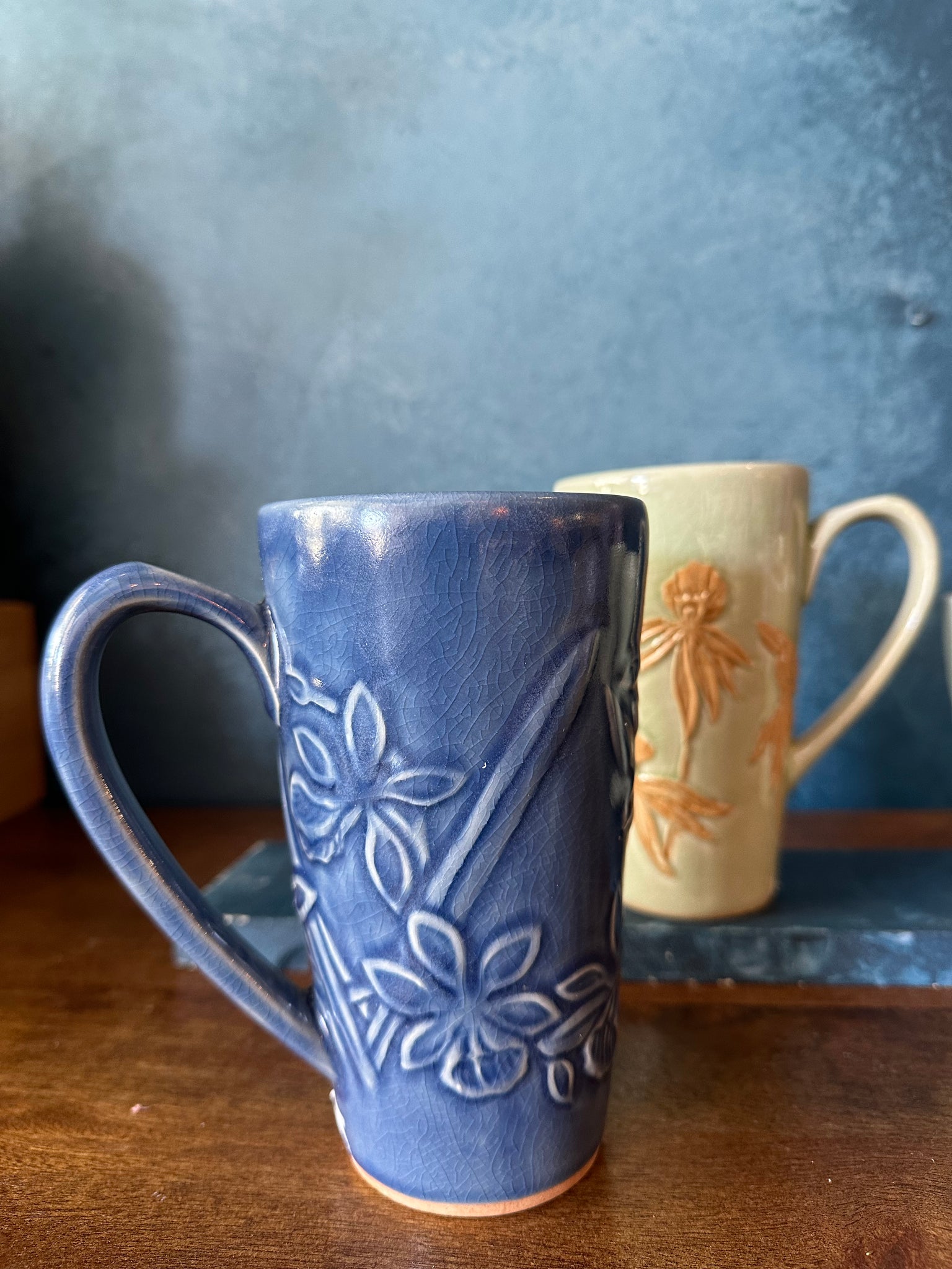 Celadon | Handcrafted l Floral - Mug