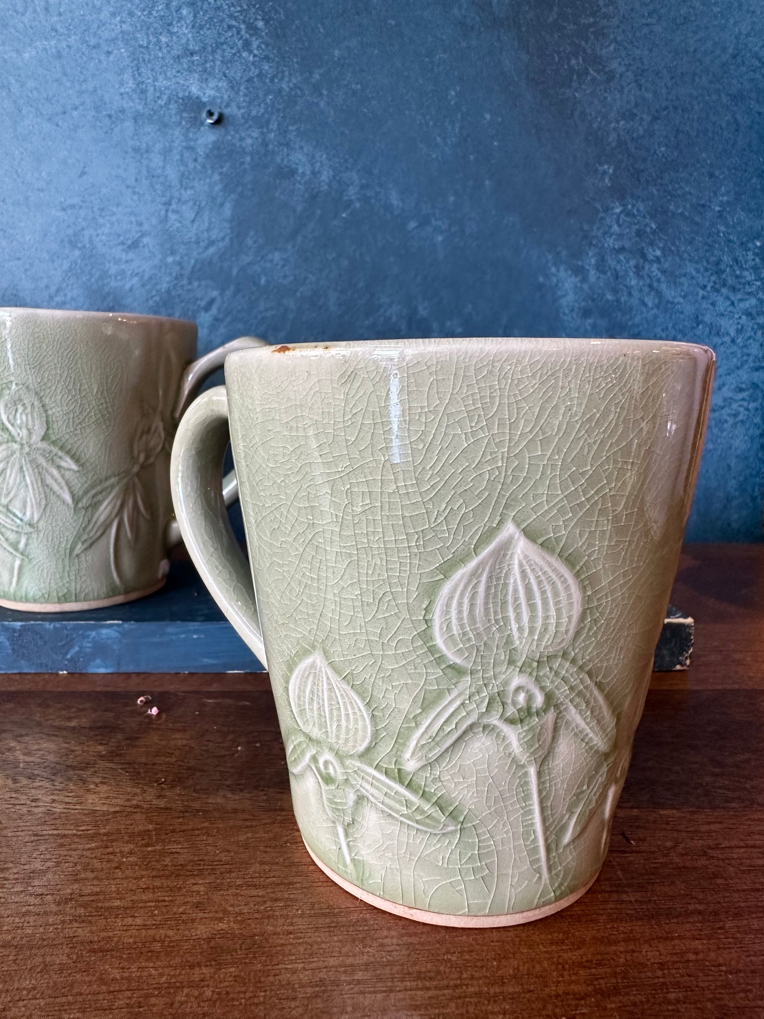 Celadon | Handcrafted l Floral - Mug