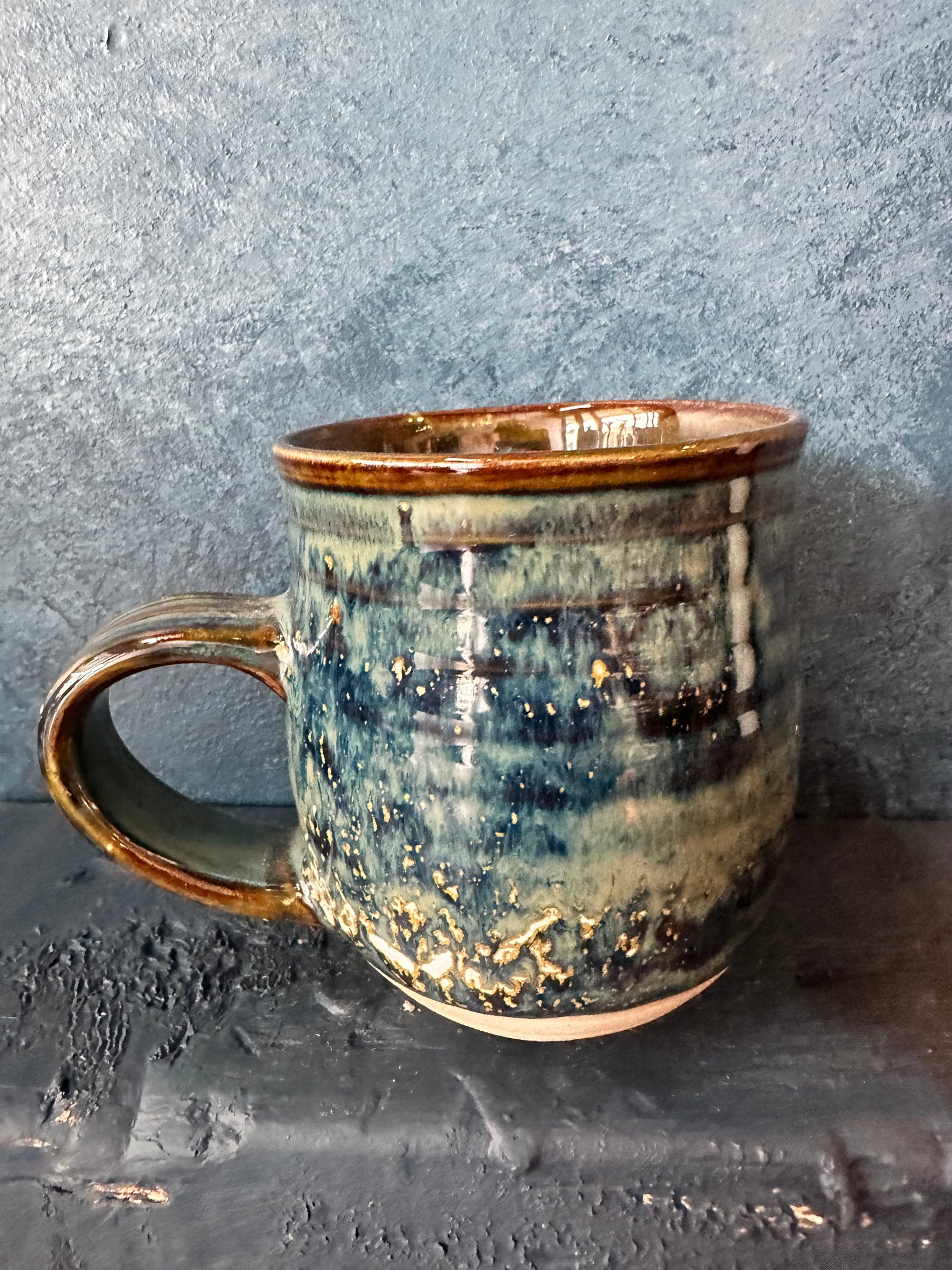 Deep Blue Jug / Cup | Earthy Details | Glazed