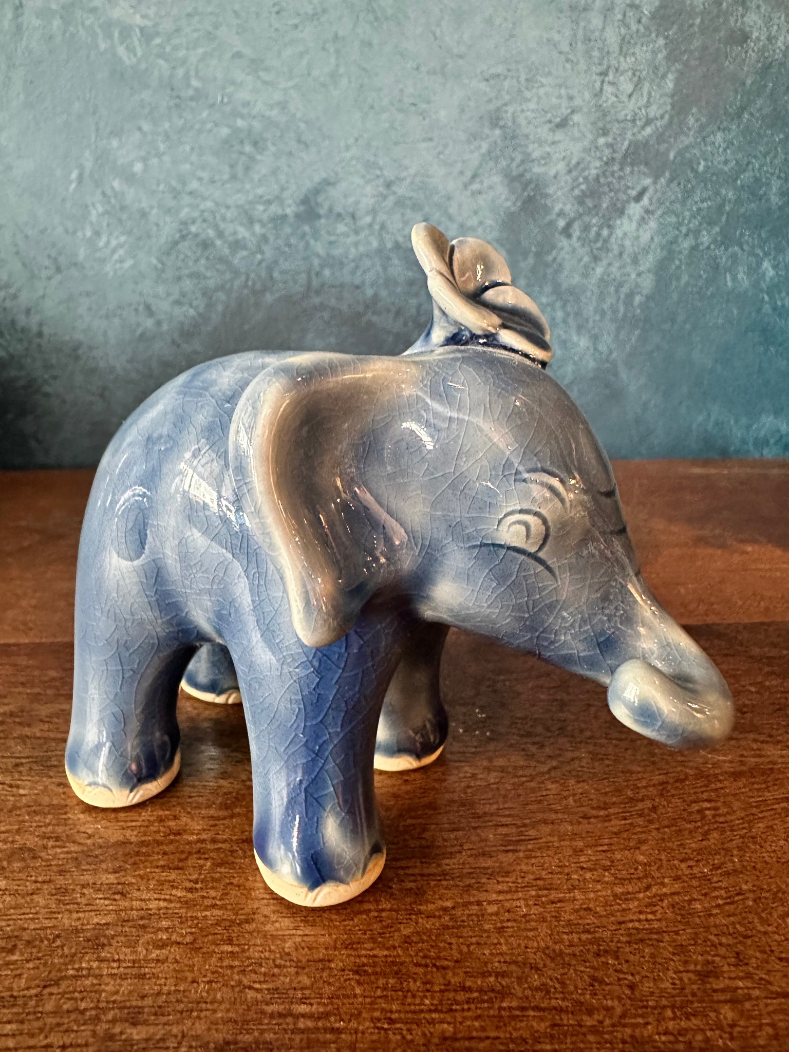 Blue Celadon  Elephant
