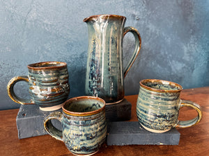 Deep Blue Jug / Cup | Earthy Details | Glazed
