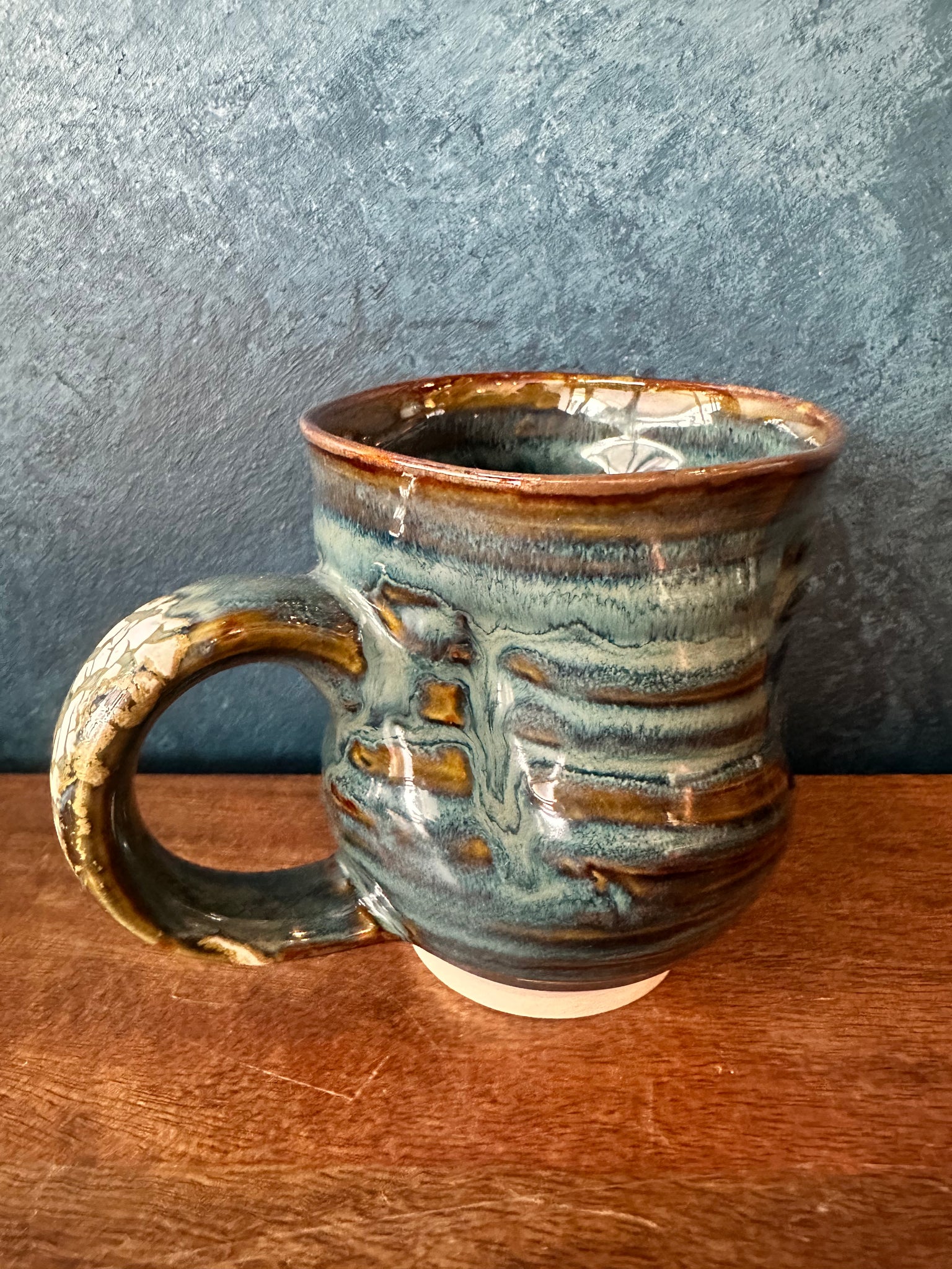 Deep Blue Jug / Cup | Earthy Details | Glazed