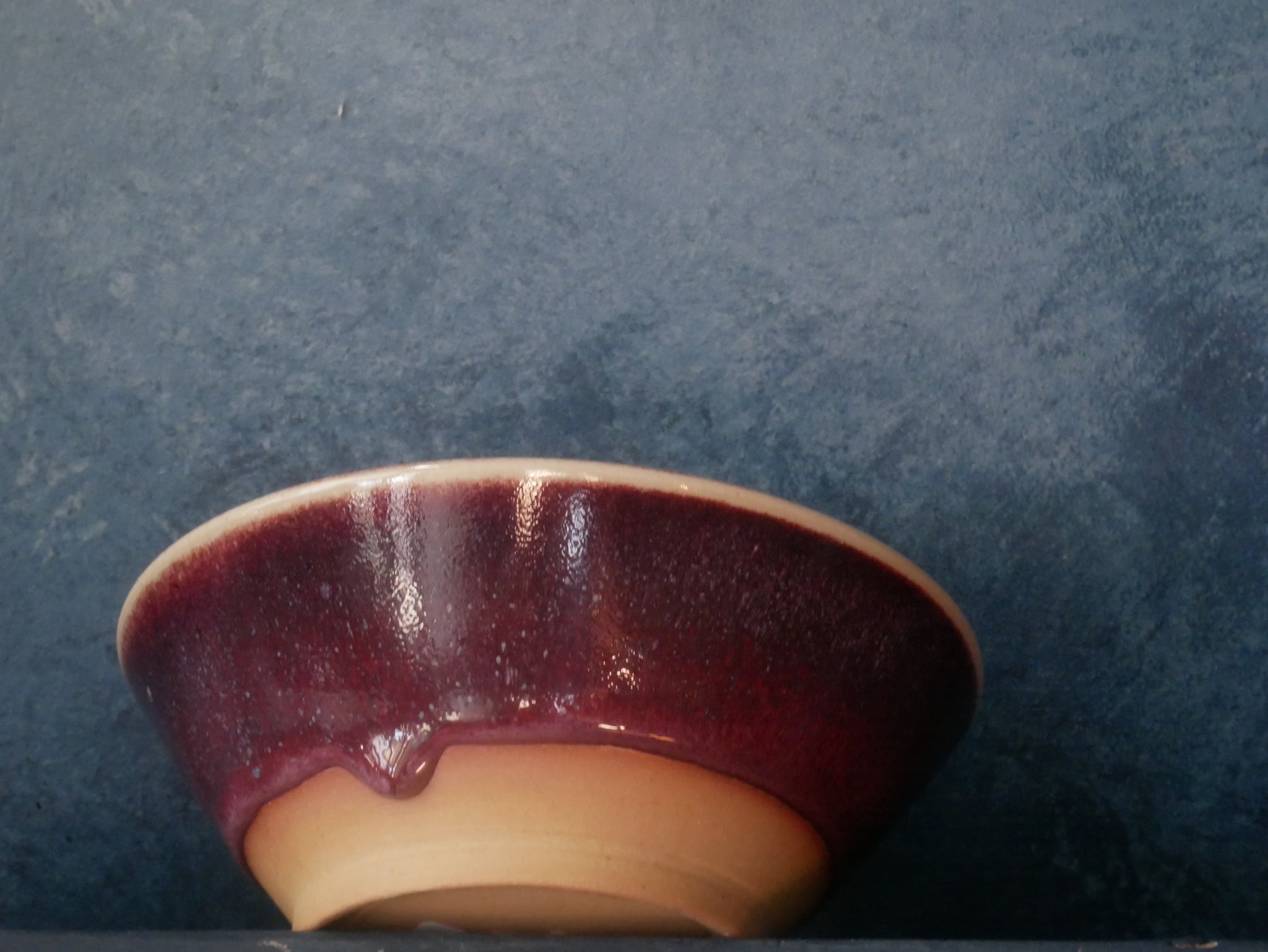 Red Copper Waterfall Bowl