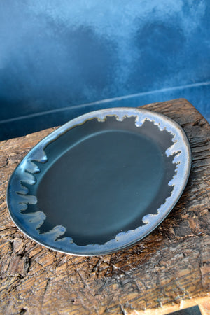 Pearl Drip Charcoal Plate