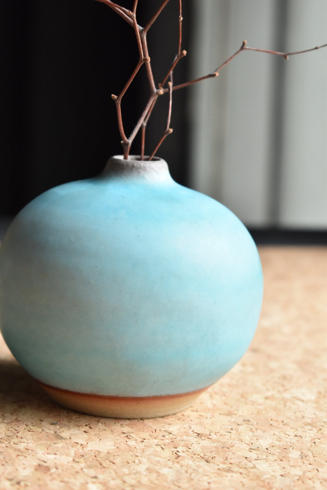 Turquoise Vase XS_3 | Earthy Details | Matte