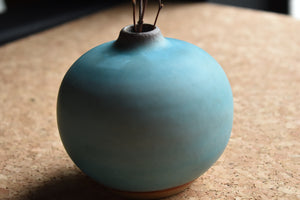 Turquoise Vase XS_3 | Earthy Details | Matte