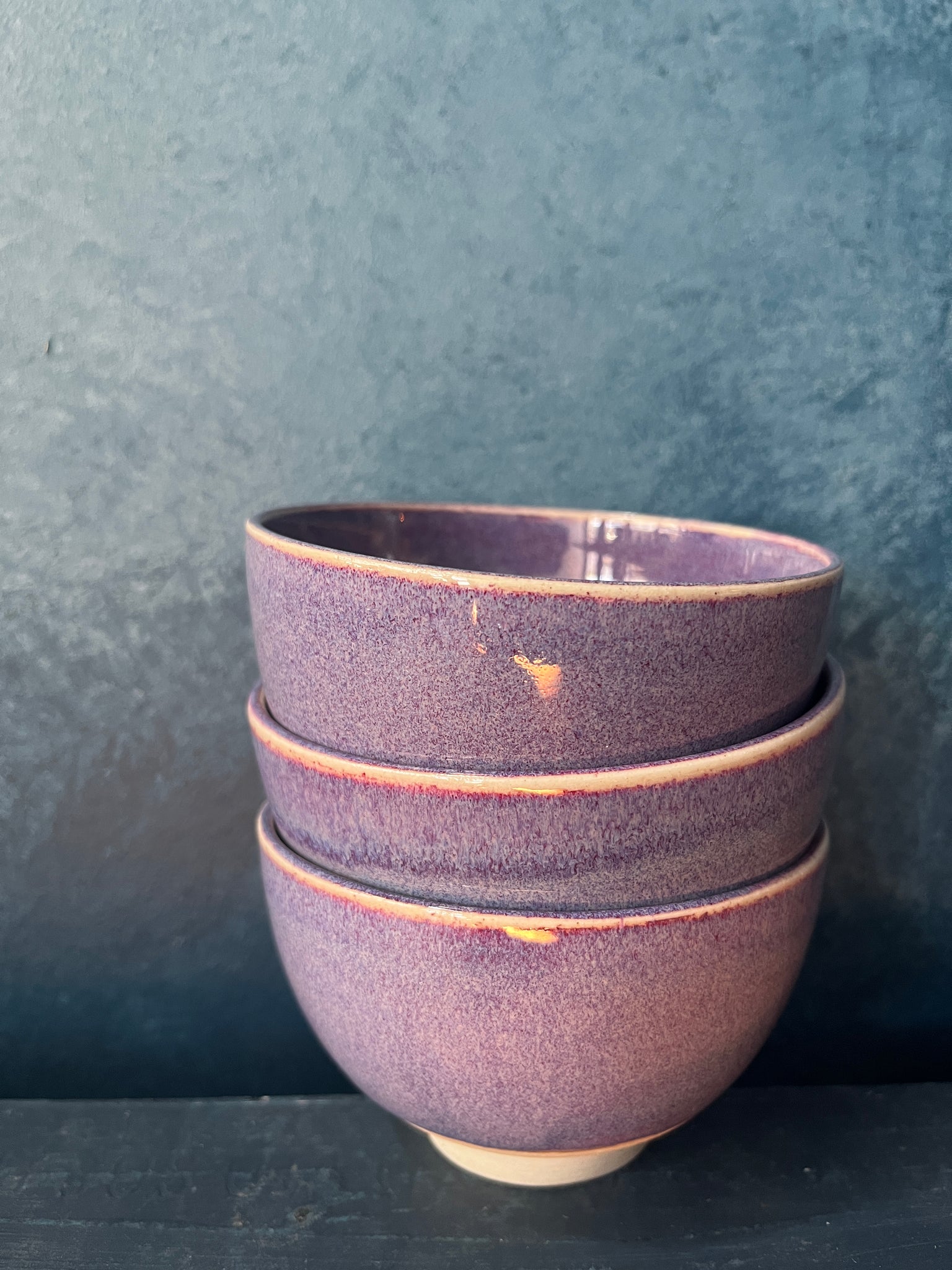 Light Purple Kinyo glazed Small bowl