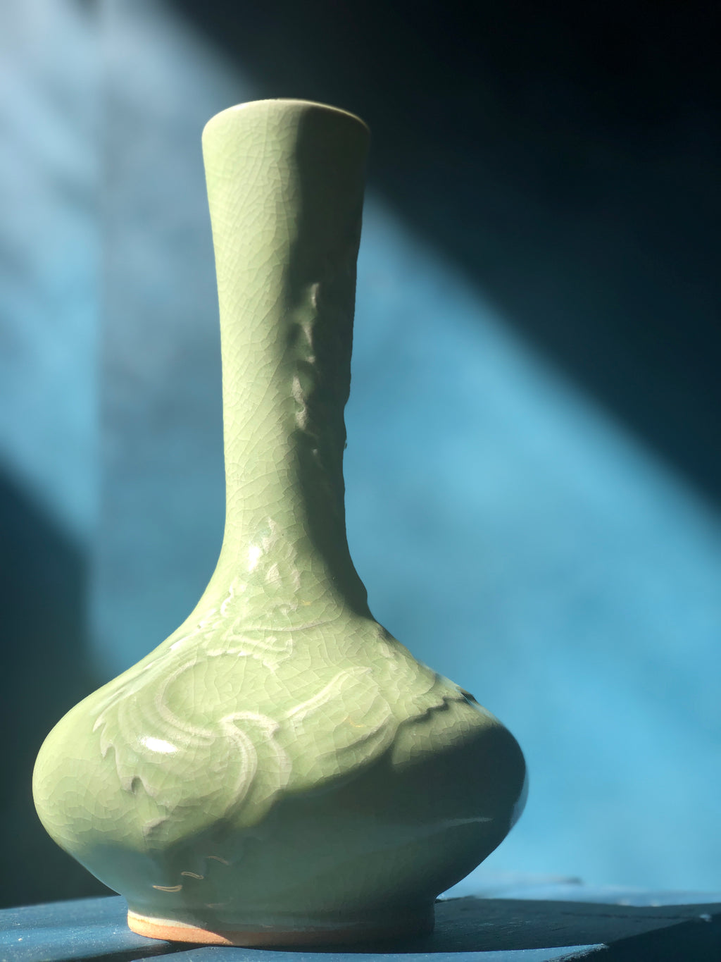 Green Celadon Vase -XIII