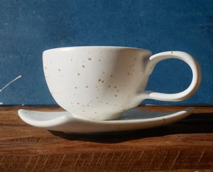White Speckle Coffee Set - II (SET OF FOUR)