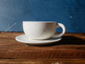 White Speckle Coffee Set - I