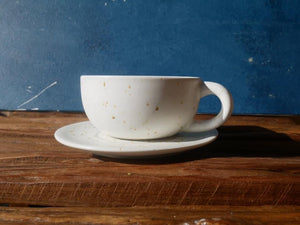 White Speckle Coffee Set - I (SET OF SIX)