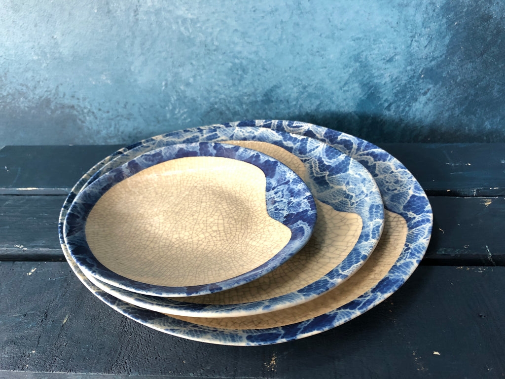 Azure Eggshell Plates