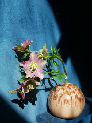 Caramel Splatter Vase