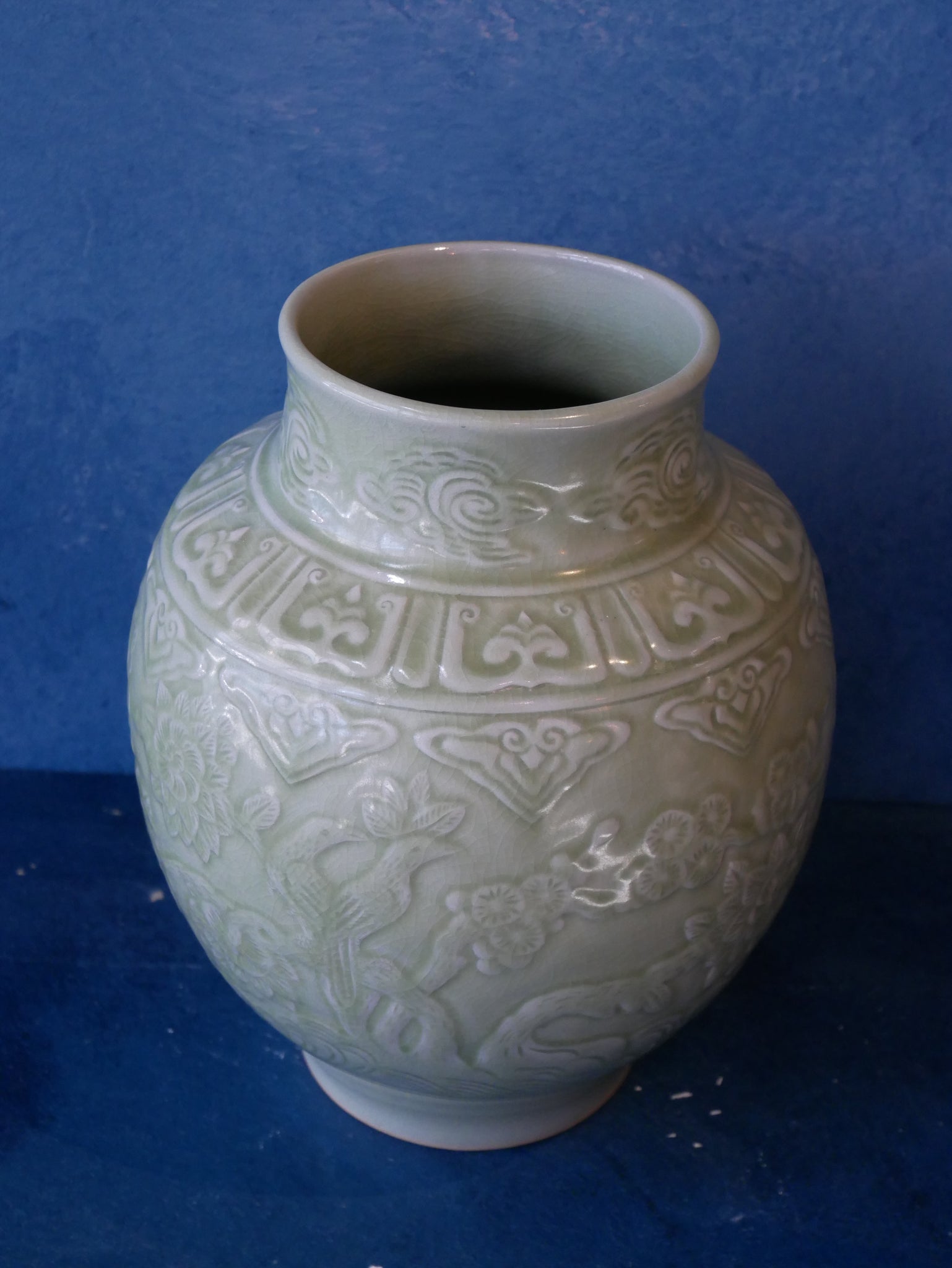 Green Celadon Vase - I
