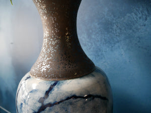 Rustic Blue Marble Vase