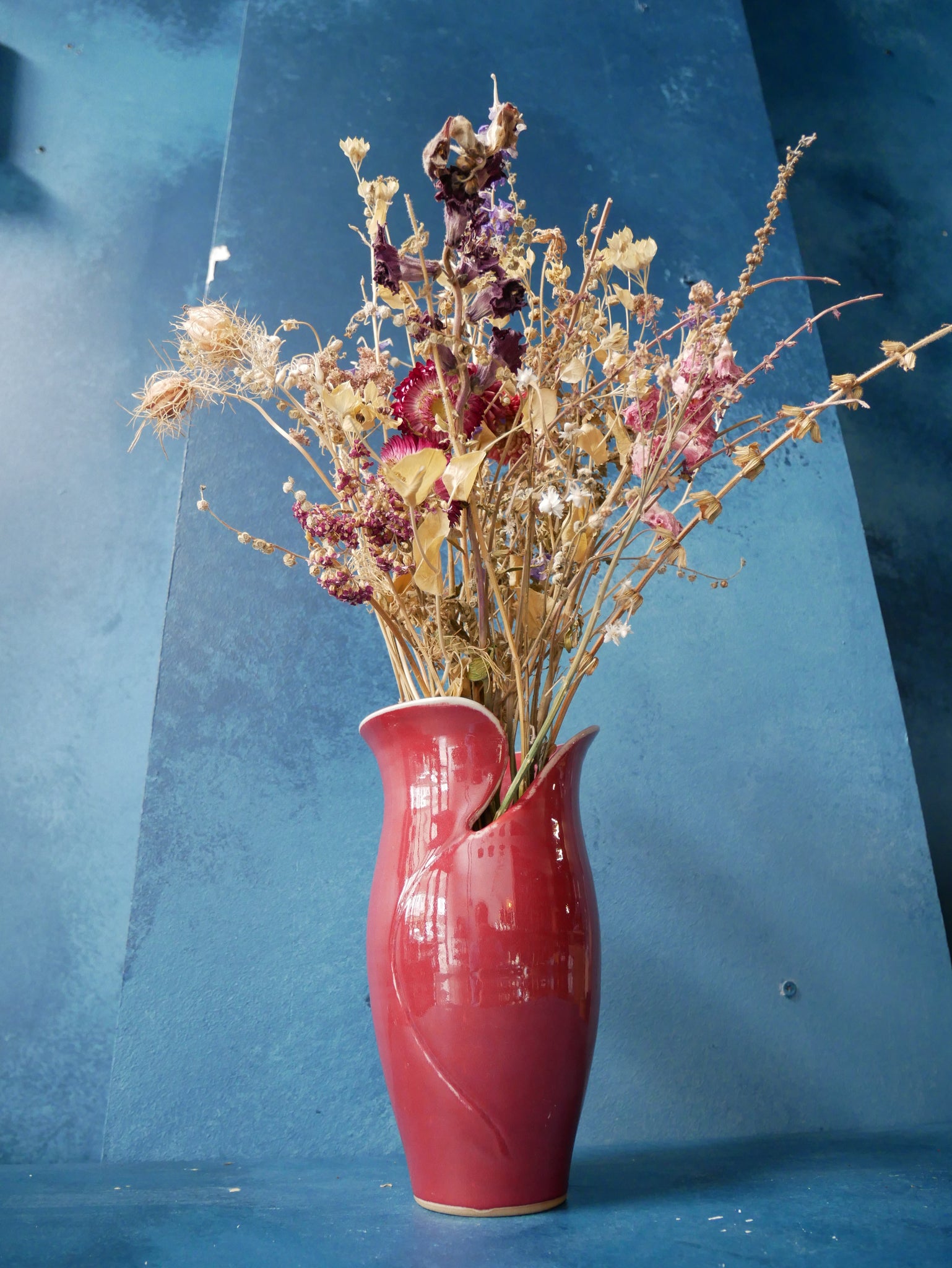 Copper Red Vase - VI