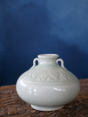Tiny Green Celadon Vase - XII