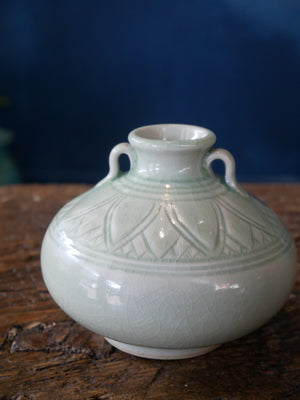Tiny Green Celadon Vase - XII