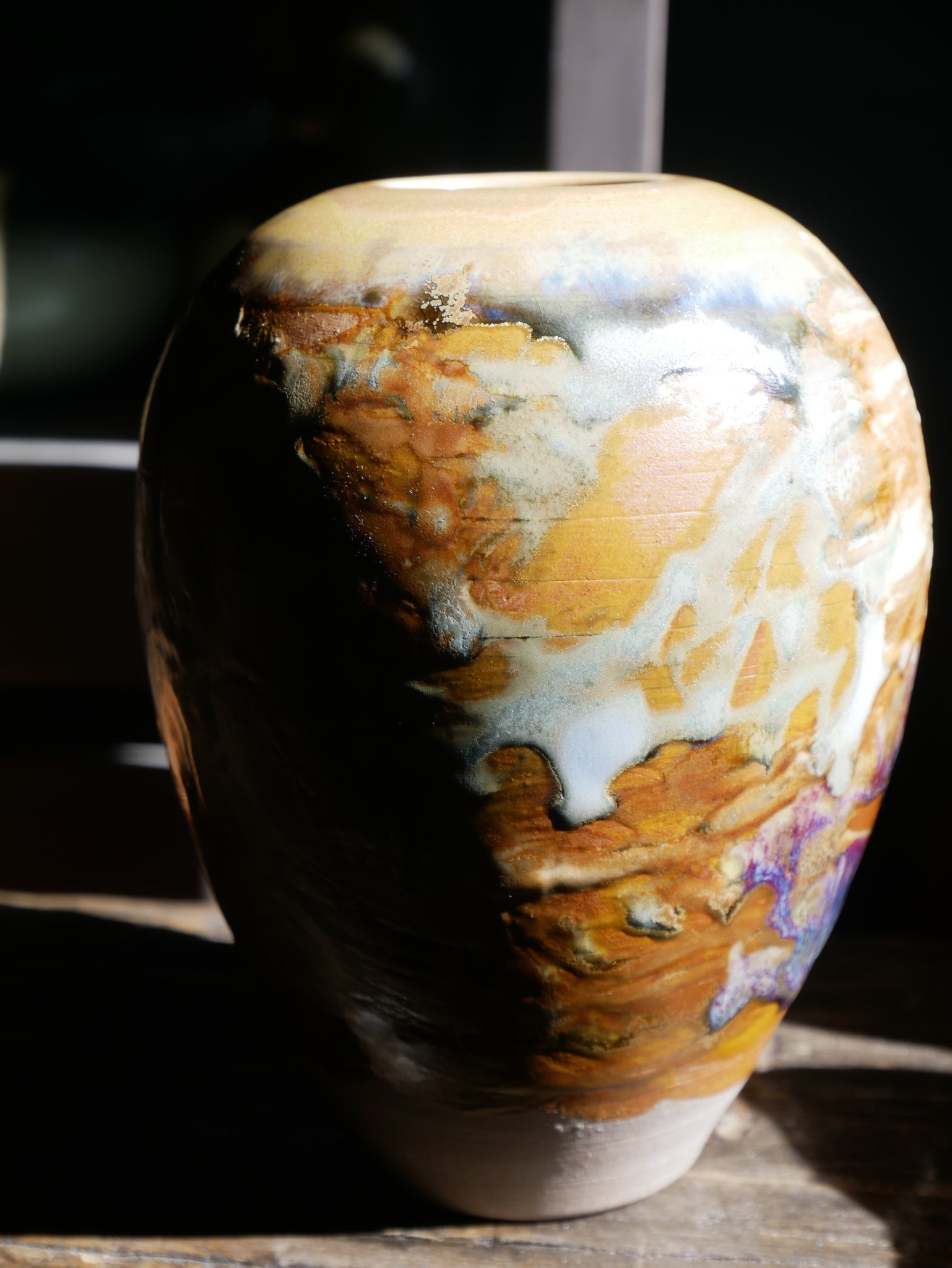 Violet Swirl Vase