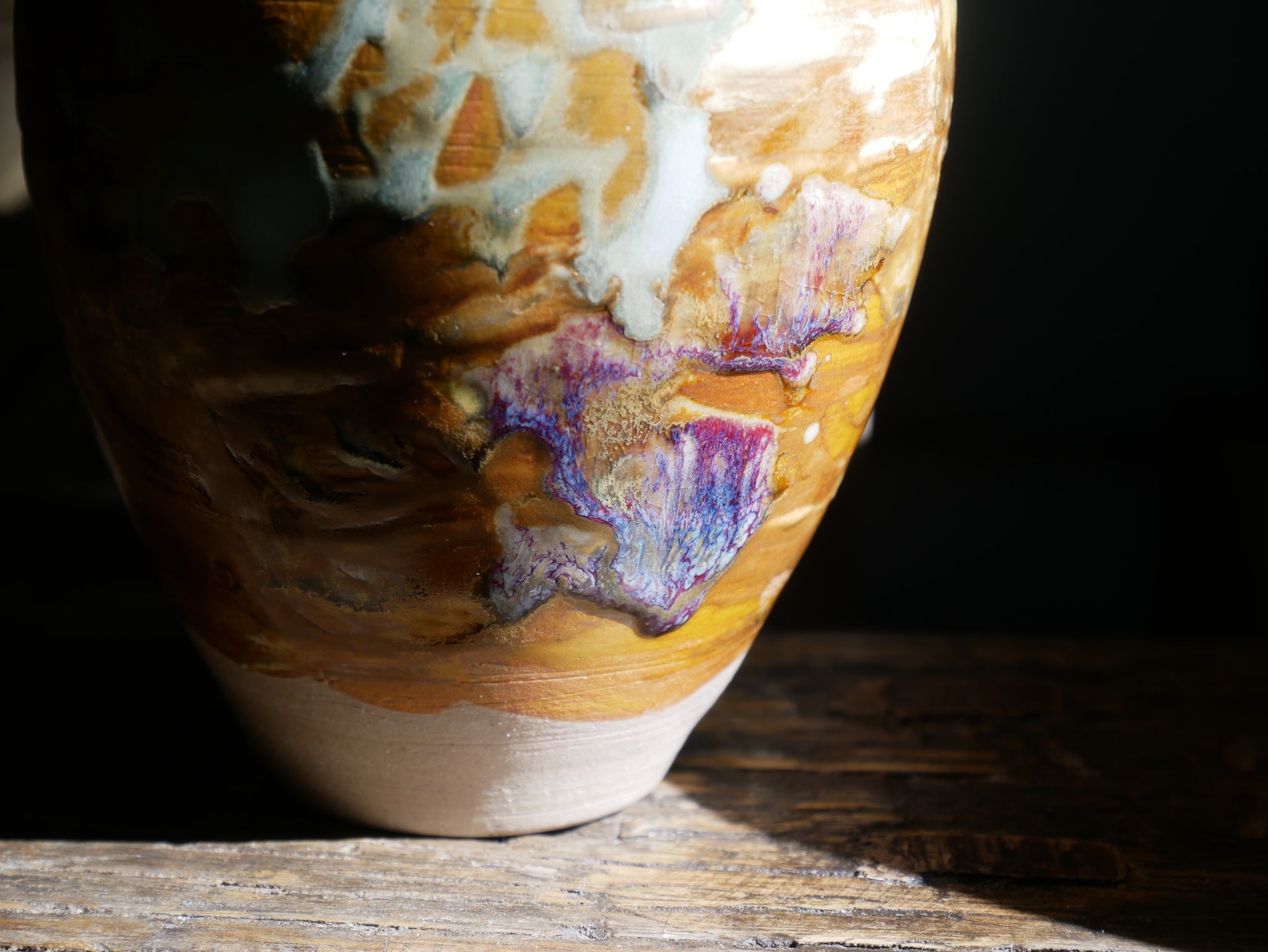 Violet Swirl Vase