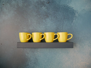 Bright Yellow Mug with Handle.