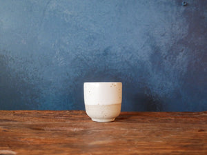 Small White Speckle Cup - I (SET OF TWO)